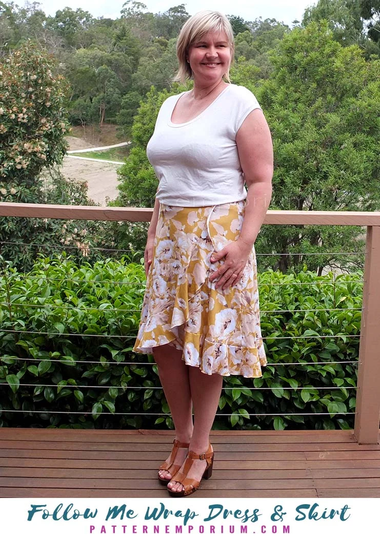 Follow Me | Wrap Dress & Skirt PDF Sewing Pattern - Image 28