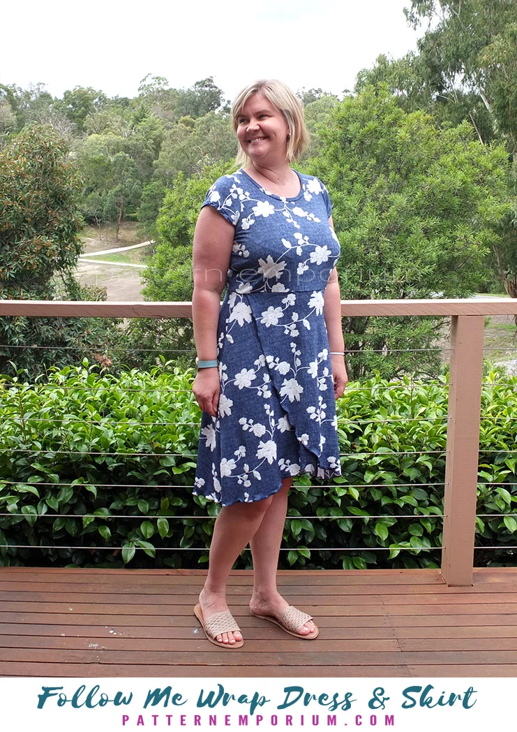 Follow Me | Wrap Dress & Skirt PDF Sewing Pattern - Image 30