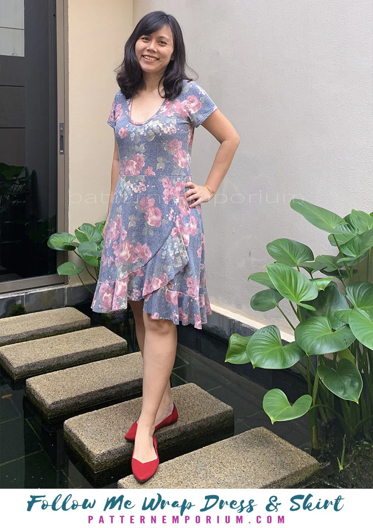 Follow Me | Wrap Dress & Skirt PDF Sewing Pattern - Image 51