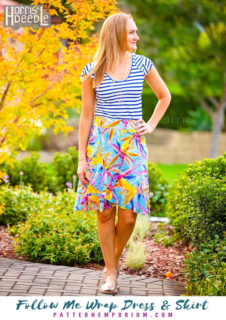 Follow Me | Wrap Dress & Skirt PDF Sewing Pattern - Image 9