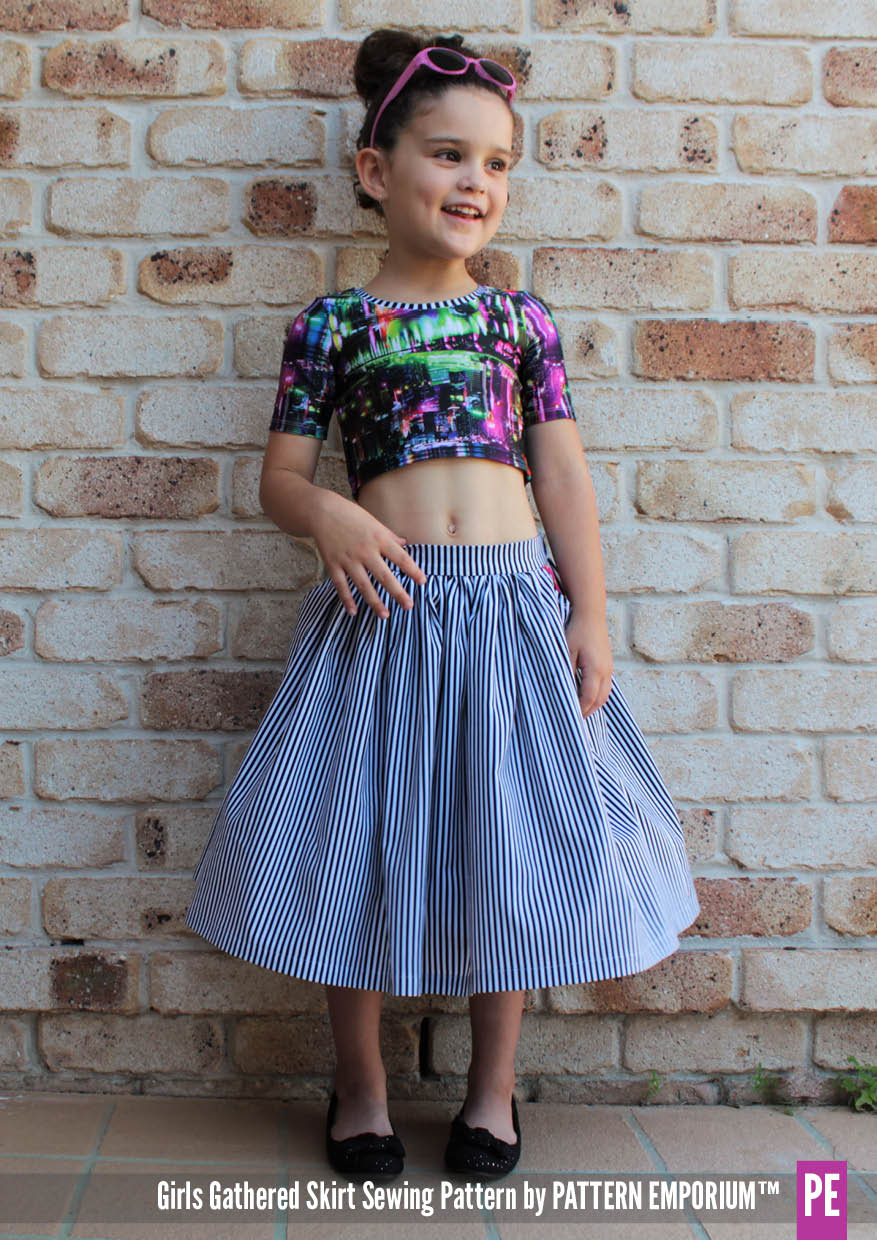 Gathered Skirt | Girls PDF Sewing Pattern - Image 3