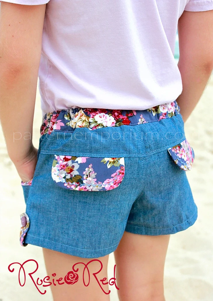 Honeybuns Girls Shorts | PDF Sewing Pattern - Image 37