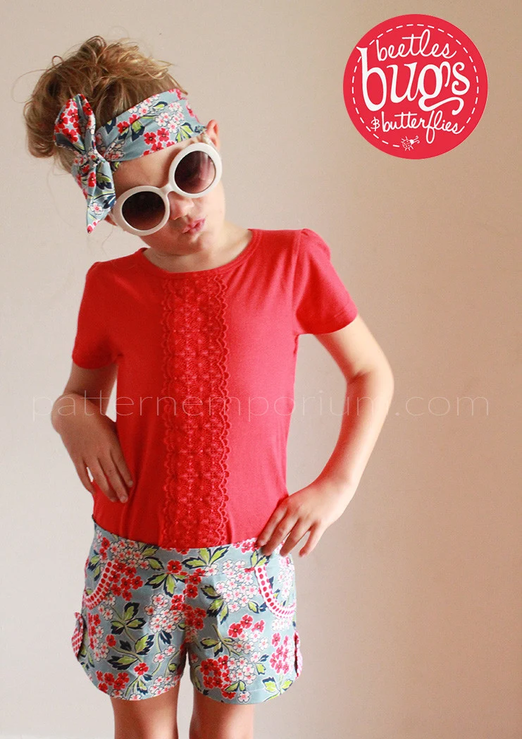 Honeybuns Girls Shorts | PDF Sewing Pattern - Image 41