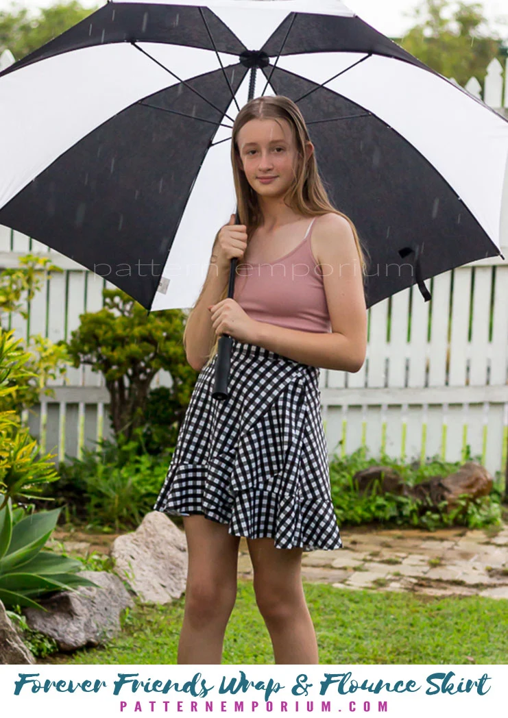 Forever Friends | Girls Wrap & Flounce Skirt PDF Sewing Pattern - Image 31