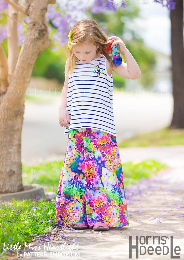 Little Miss Heartlight | Girls Flared Skirt PDF Sewing Pattern - Image 11