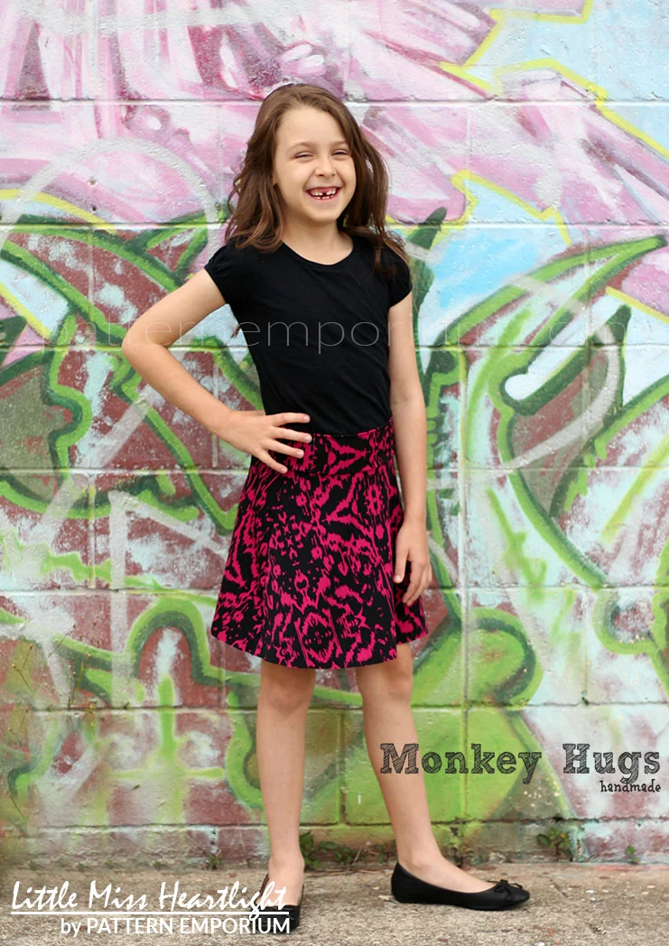 Little Miss Heartlight | Girls Flared Skirt PDF Sewing Pattern - Image 36