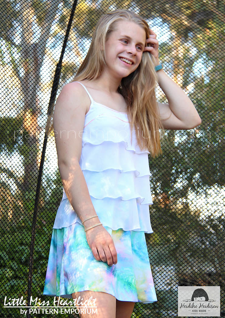 Little Miss Heartlight | Girls Flared Skirt PDF Sewing Pattern - Image 37
