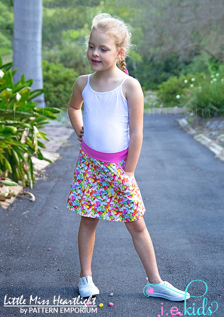 Little Miss Heartlight | Girls Flared Skirt PDF Sewing Pattern - Image 39