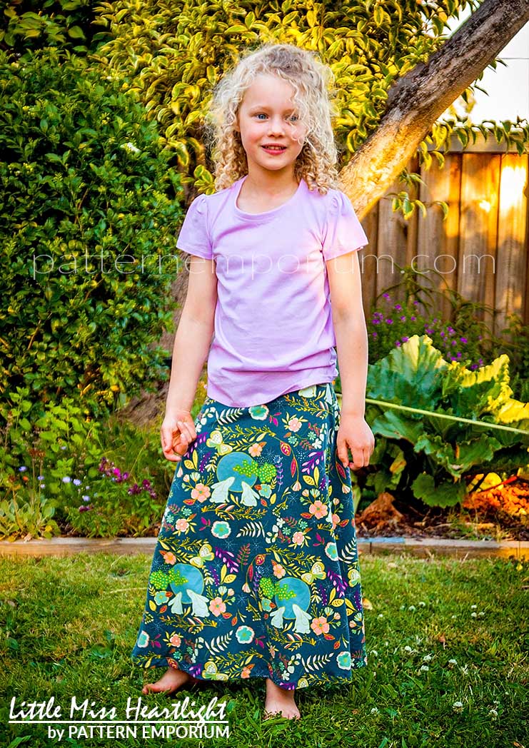 Little Miss Heartlight | Girls Flared Skirt PDF Sewing Pattern - Image 41