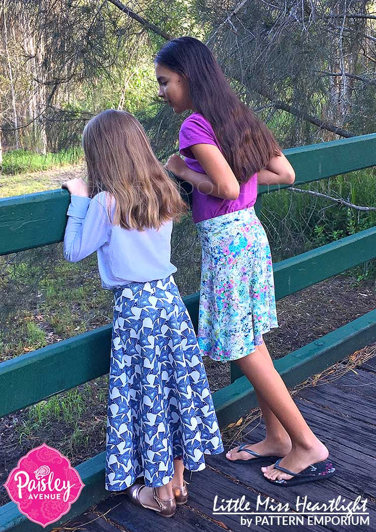Little Miss Heartlight | Girls Flared Skirt PDF Sewing Pattern - Image 46
