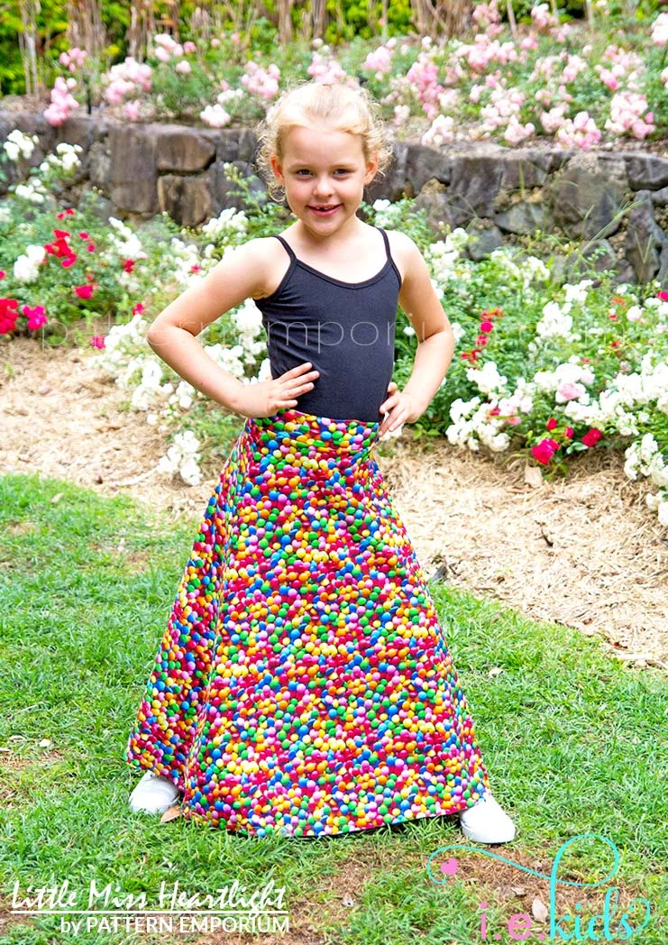 Little Miss Heartlight | Girls Flared Skirt PDF Sewing Pattern - Image 47