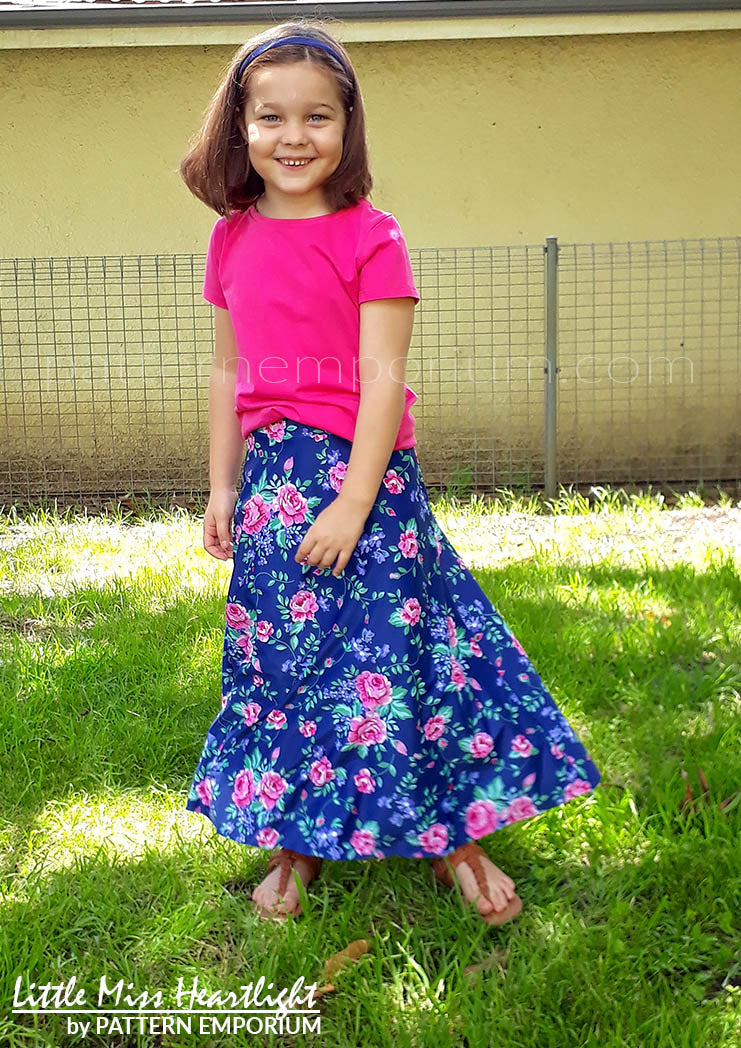 Little Miss Heartlight | Girls Flared Skirt PDF Sewing Pattern - Image 53