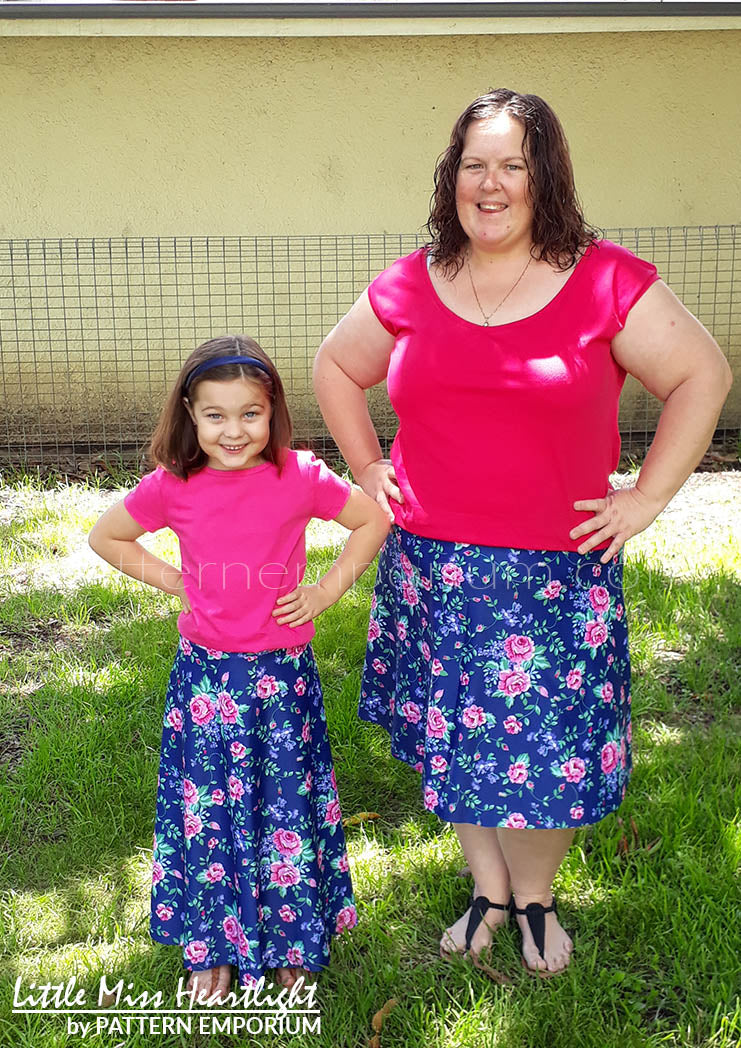 Little Miss Heartlight | Girls Flared Skirt PDF Sewing Pattern - Image 54