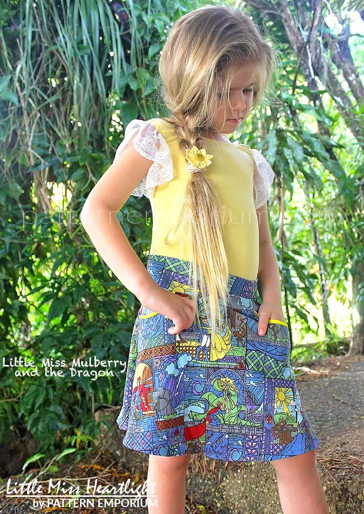 Little Miss Heartlight | Girls Flared Skirt PDF Sewing Pattern - Image 59