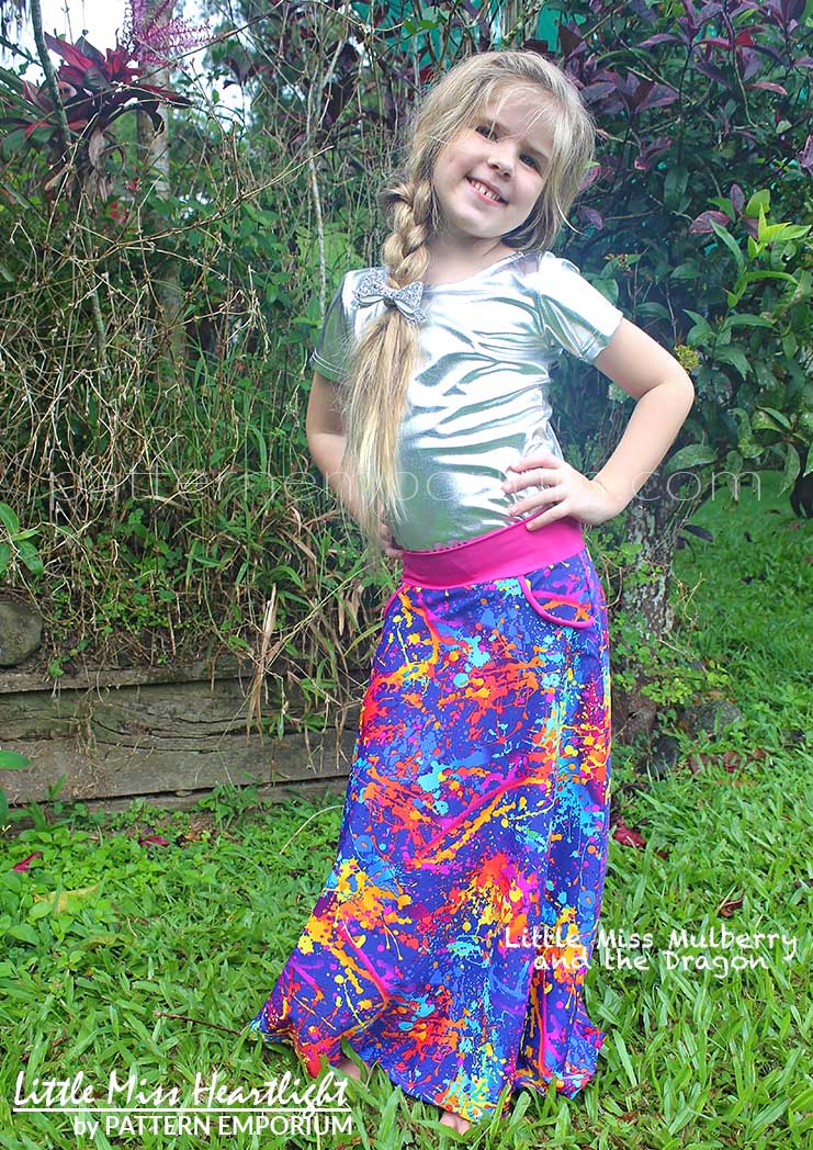 Little Miss Heartlight | Girls Flared Skirt PDF Sewing Pattern - Image 60