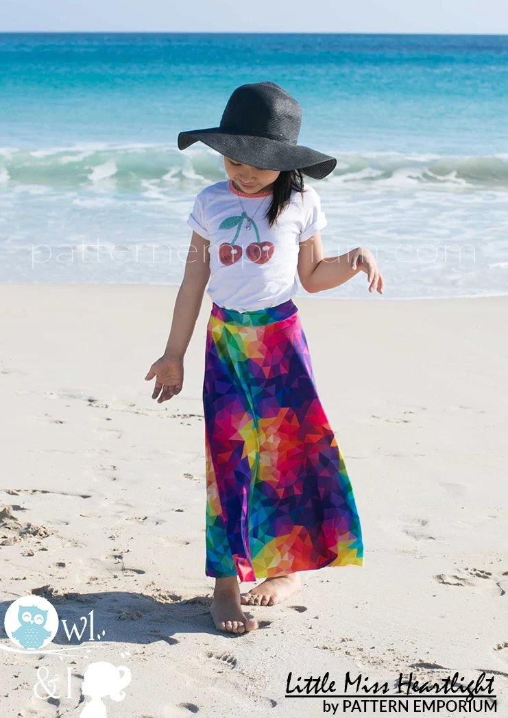 Little Miss Heartlight | Girls Flared Skirt PDF Sewing Pattern - Image 61