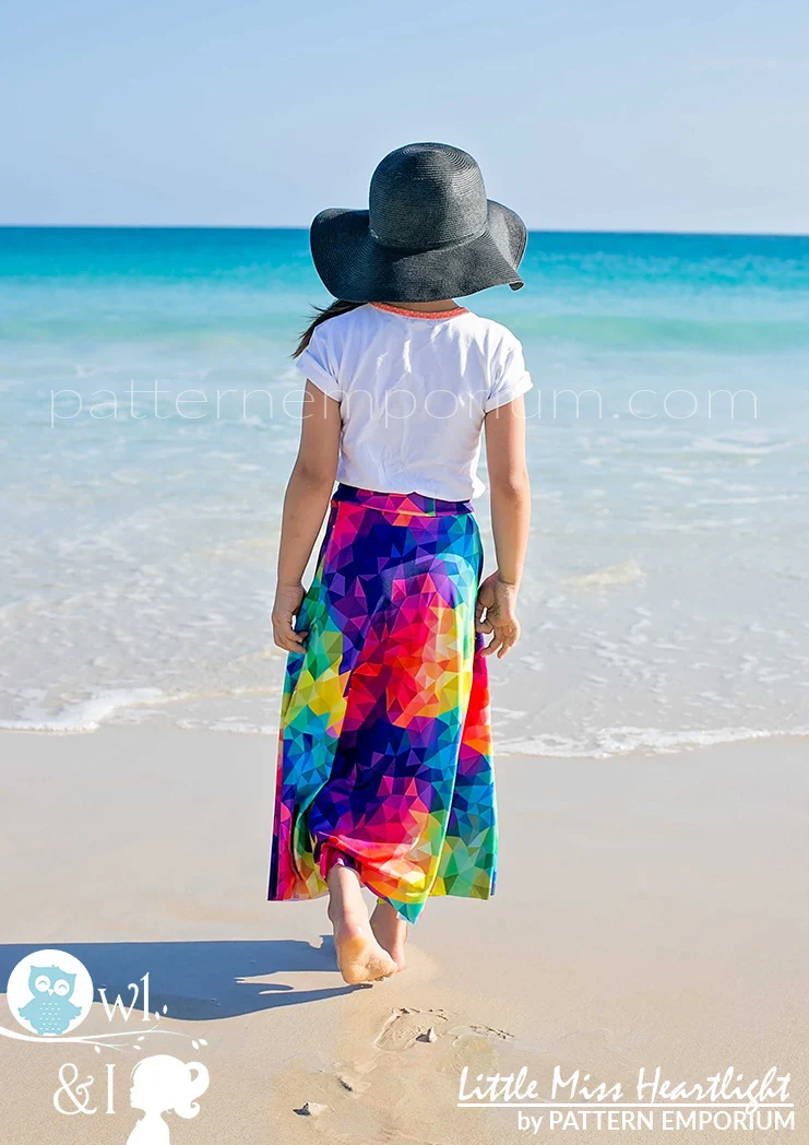 Little Miss Heartlight | Girls Flared Skirt PDF Sewing Pattern - Image 62