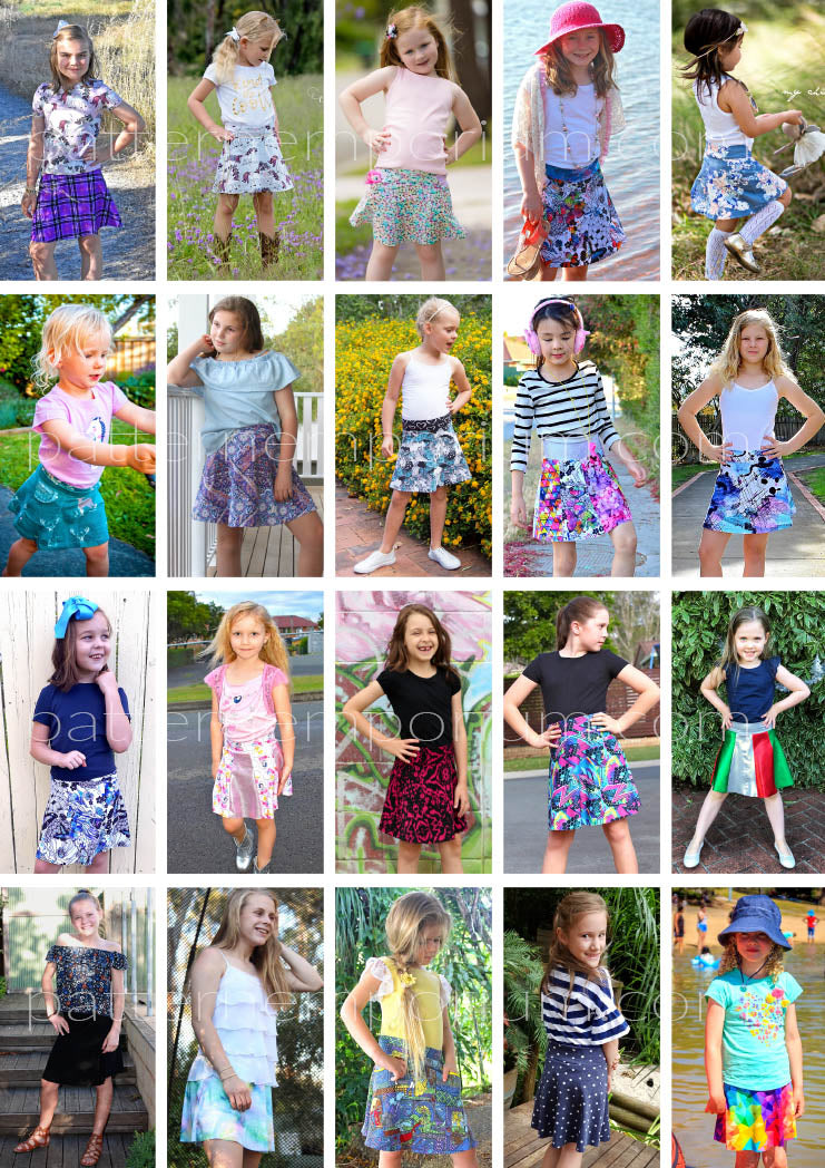 Little Miss Heartlight | Girls Flared Skirt PDF Sewing Pattern - Image 64