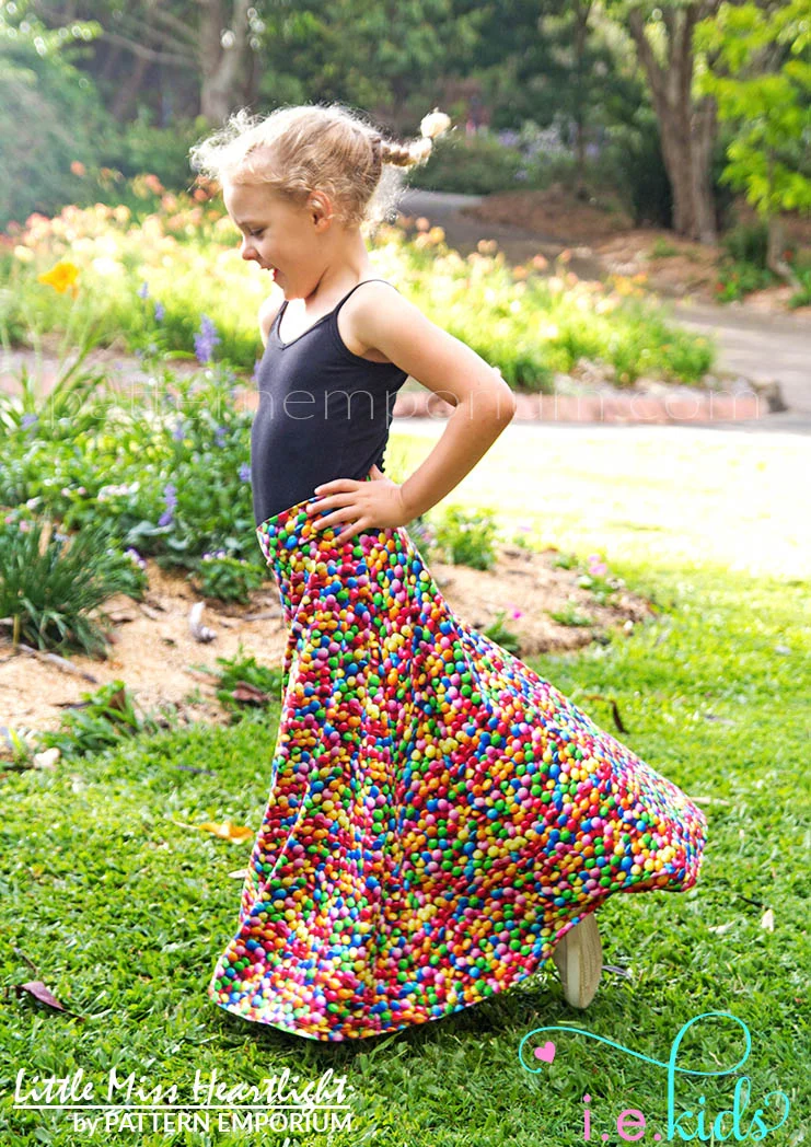 Little Miss Heartlight | Girls Flared Skirt PDF Sewing Pattern - Image 7