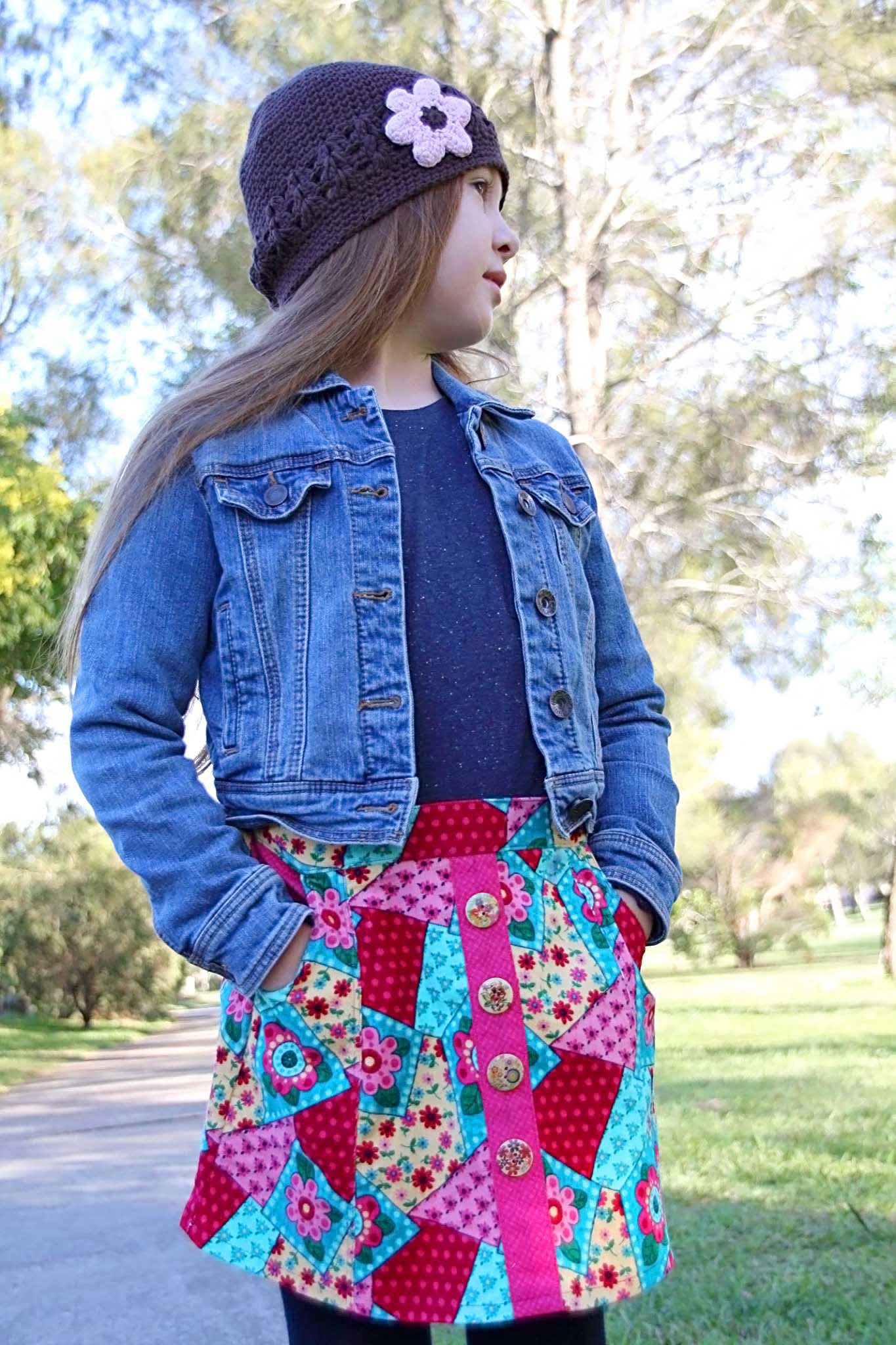 Lovebug | Girls A-line Skirt PDF Sewing Pattern - Image 3