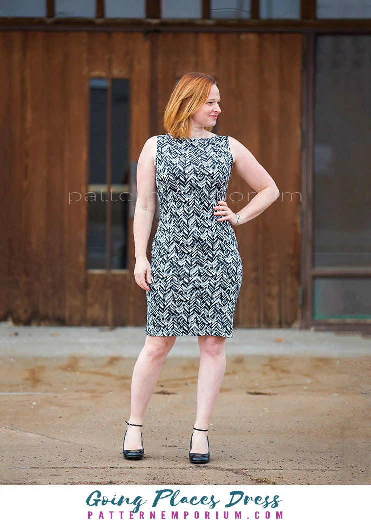 Going Places | Fit-Flare & Fitted Dress PDF Sewing Pattern - Image 118