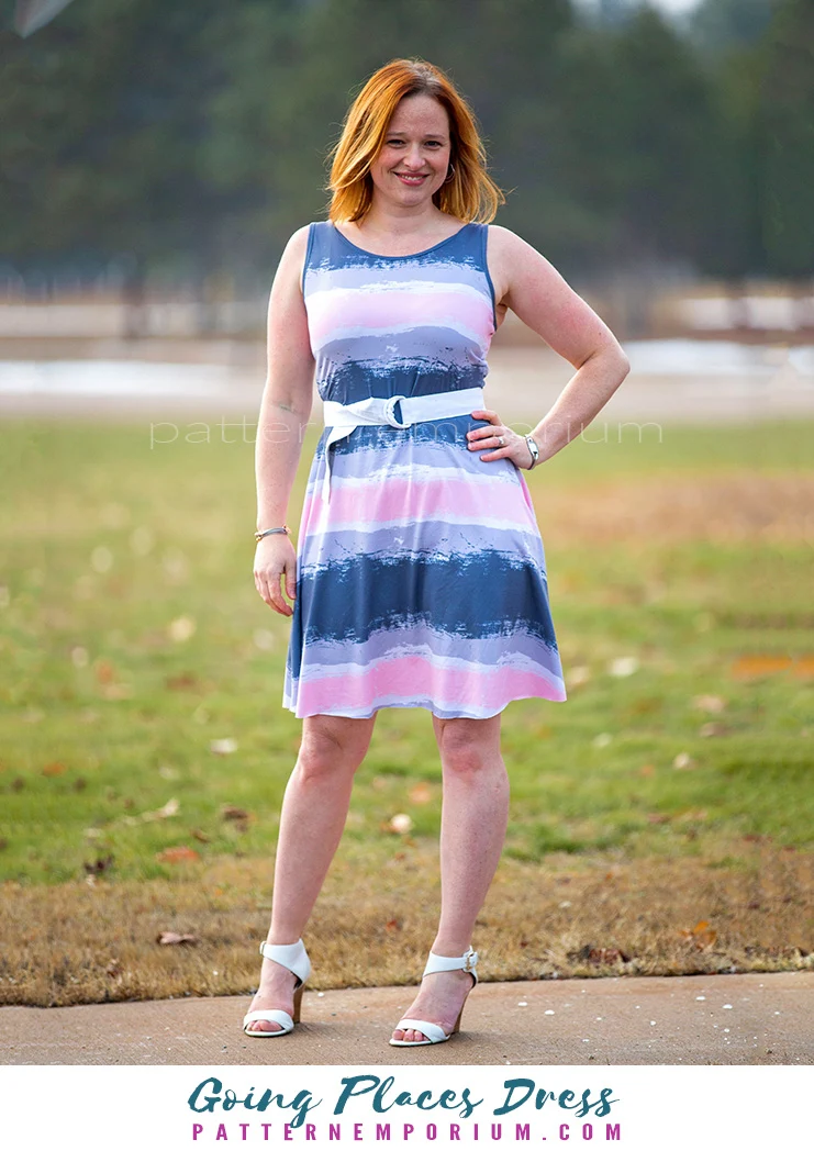 Going Places | Fit-Flare & Fitted Dress PDF Sewing Pattern - Image 122