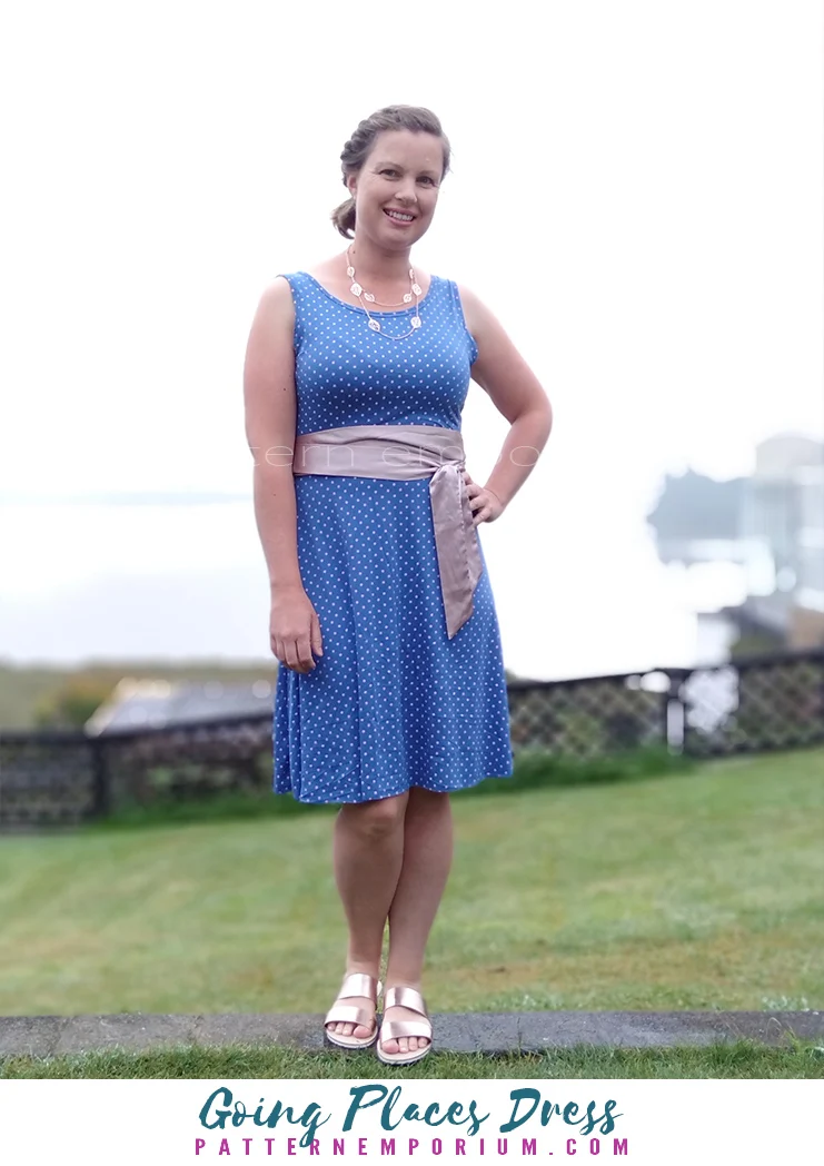 Going Places | Fit-Flare & Fitted Dress PDF Sewing Pattern - Image 157