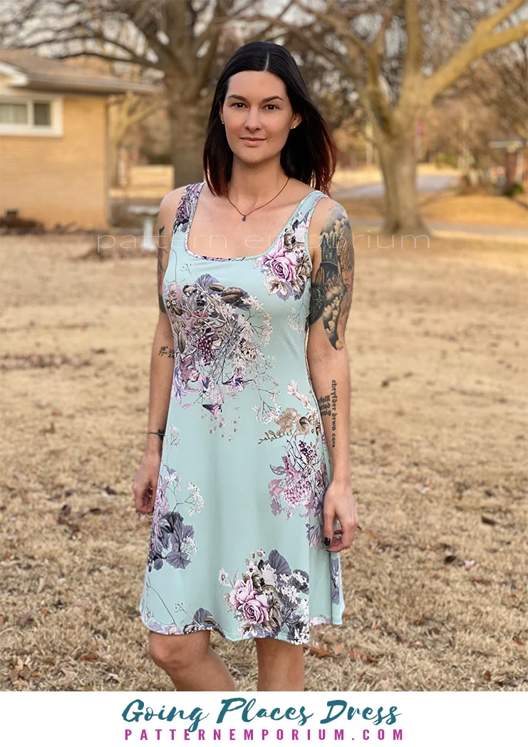 Going Places | Fit-Flare & Fitted Dress PDF Sewing Pattern - Image 54