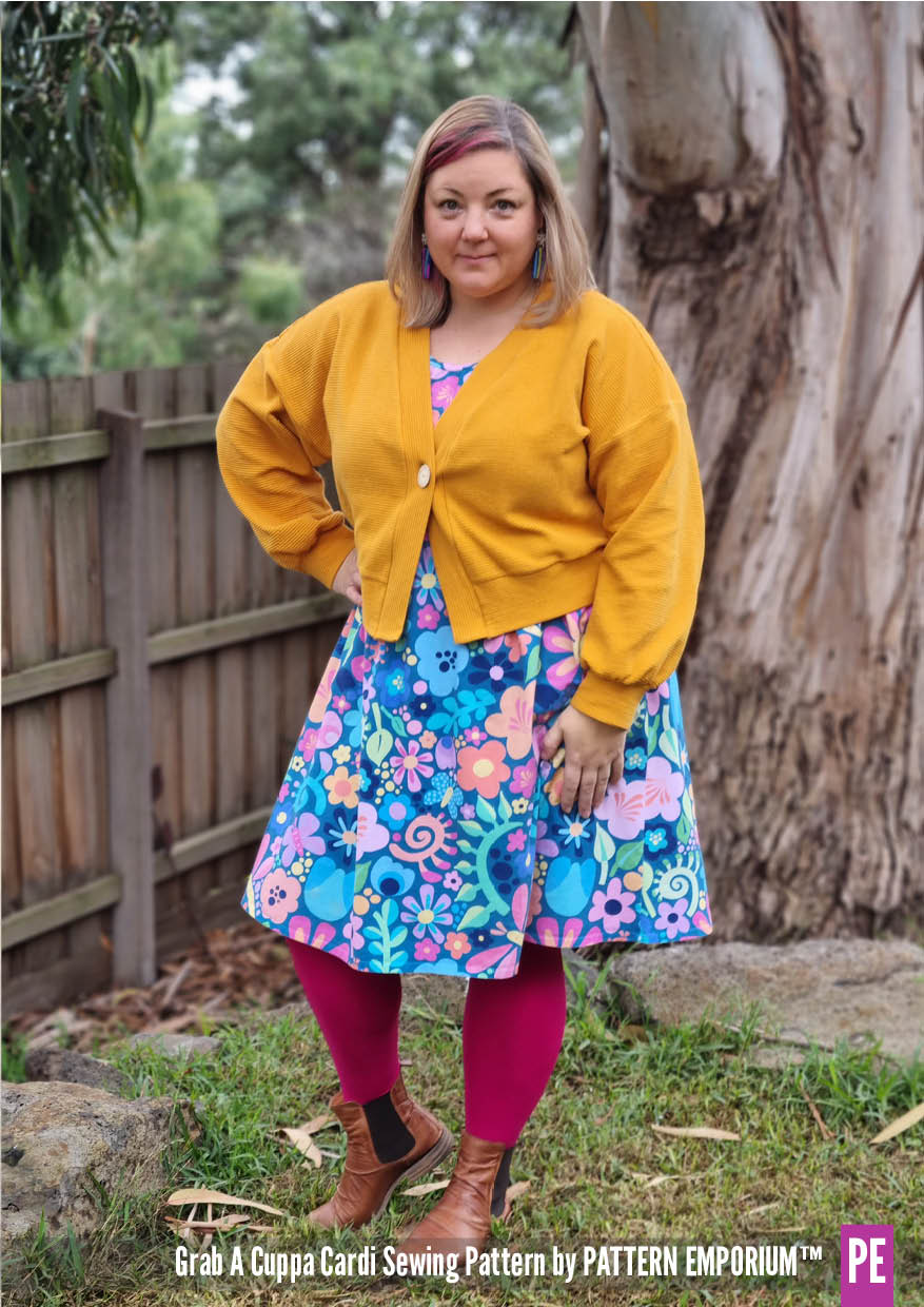 Grab A Cuppa Cardi | Oversized Cardi PDF Sewing Pattern - Image 107