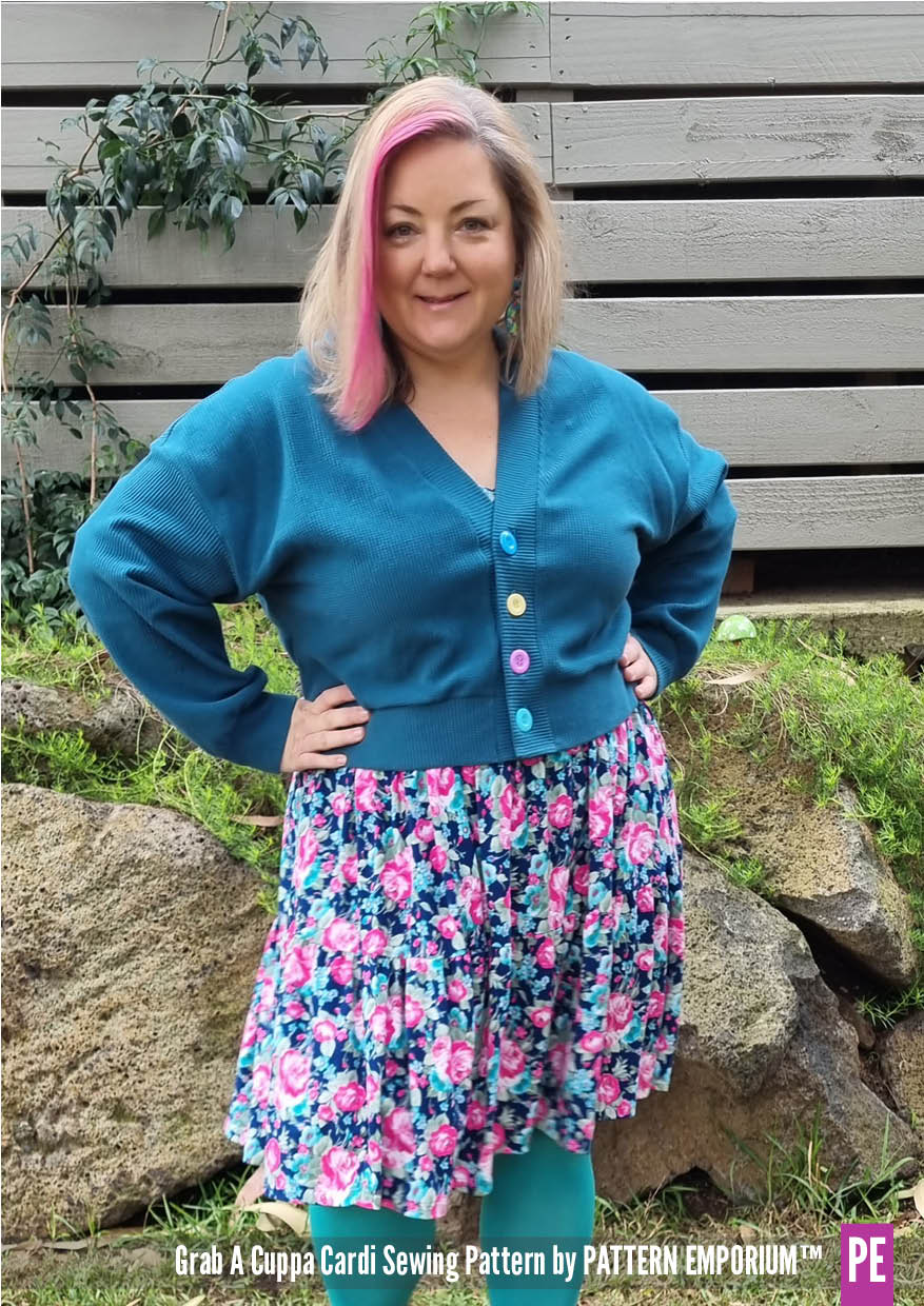 Grab A Cuppa Cardi | Oversized Cardi PDF Sewing Pattern - Image 108
