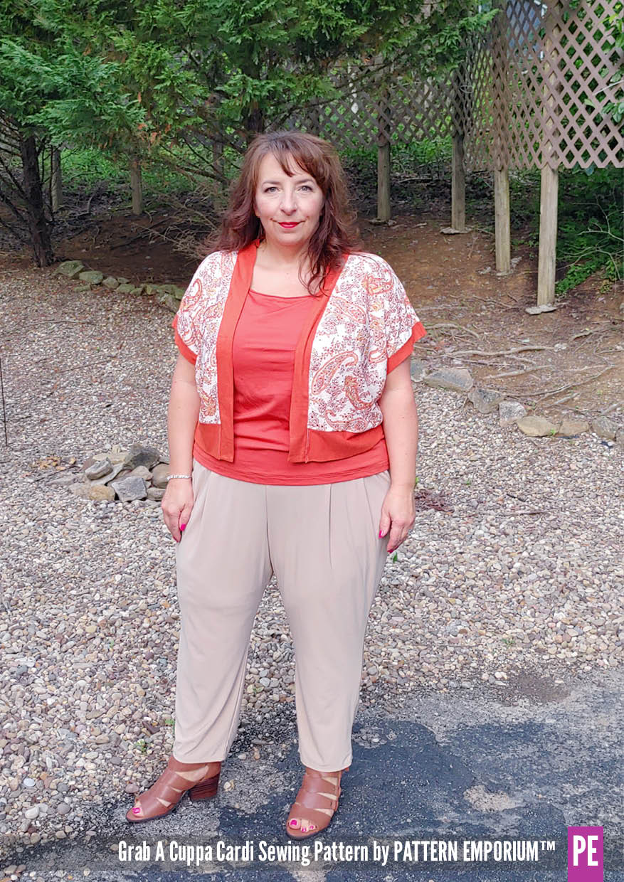 Grab A Cuppa Cardi | Oversized Cardi PDF Sewing Pattern - Image 30
