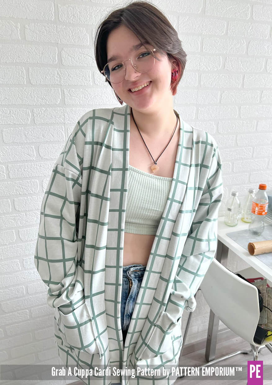 Grab A Cuppa Cardi | Oversized Cardi PDF Sewing Pattern - Image 47