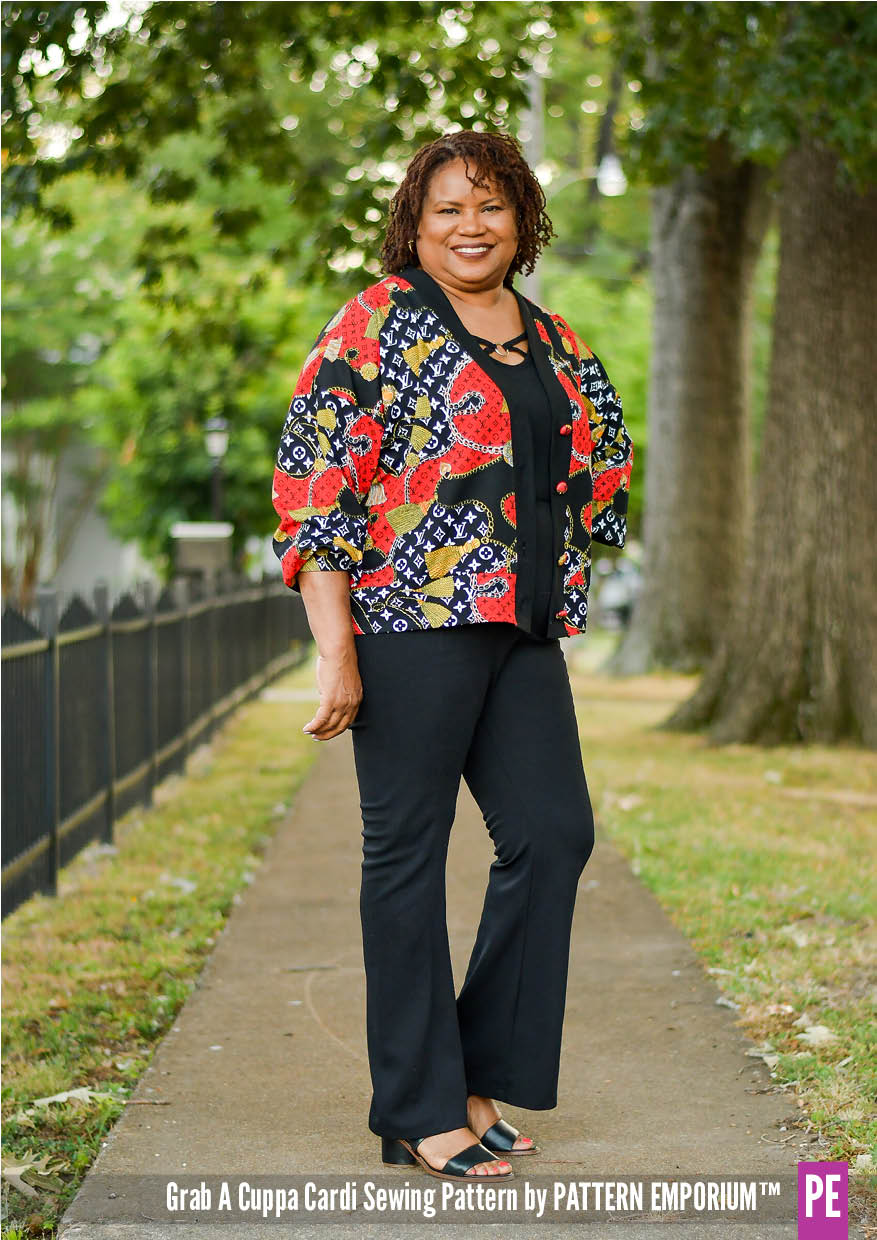 Grab A Cuppa Cardi | Oversized Cardi PDF Sewing Pattern - Image 61
