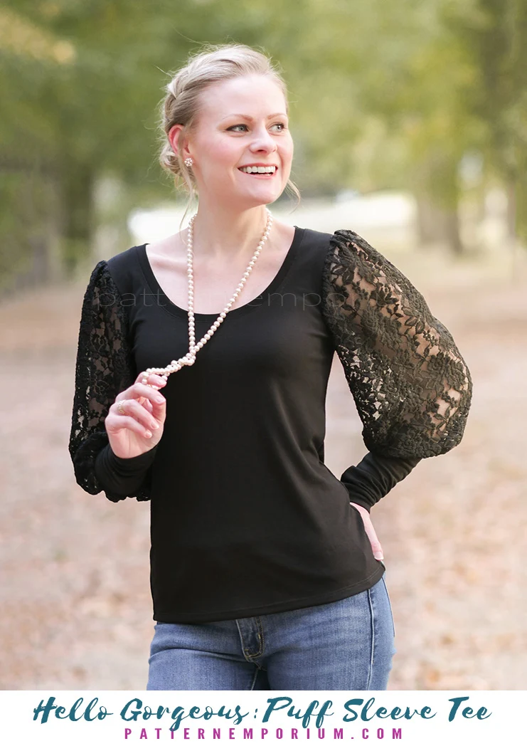 Hello Gorgeous | Puff Sleeve T-shirt PDF Sewing Pattern - Image 22