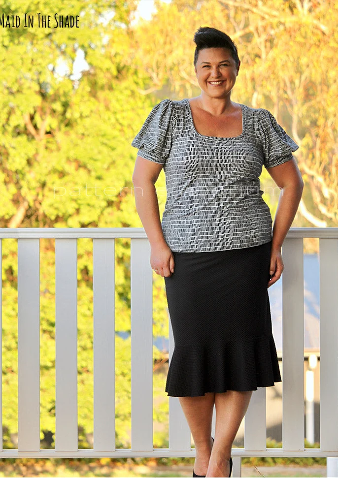 Hello Gorgeous | Puff Sleeve T-shirt PDF Sewing Pattern - Image 31