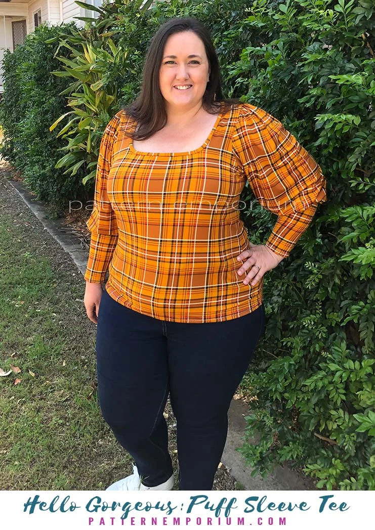 Hello Gorgeous | Puff Sleeve T-shirt PDF Sewing Pattern - Image 34