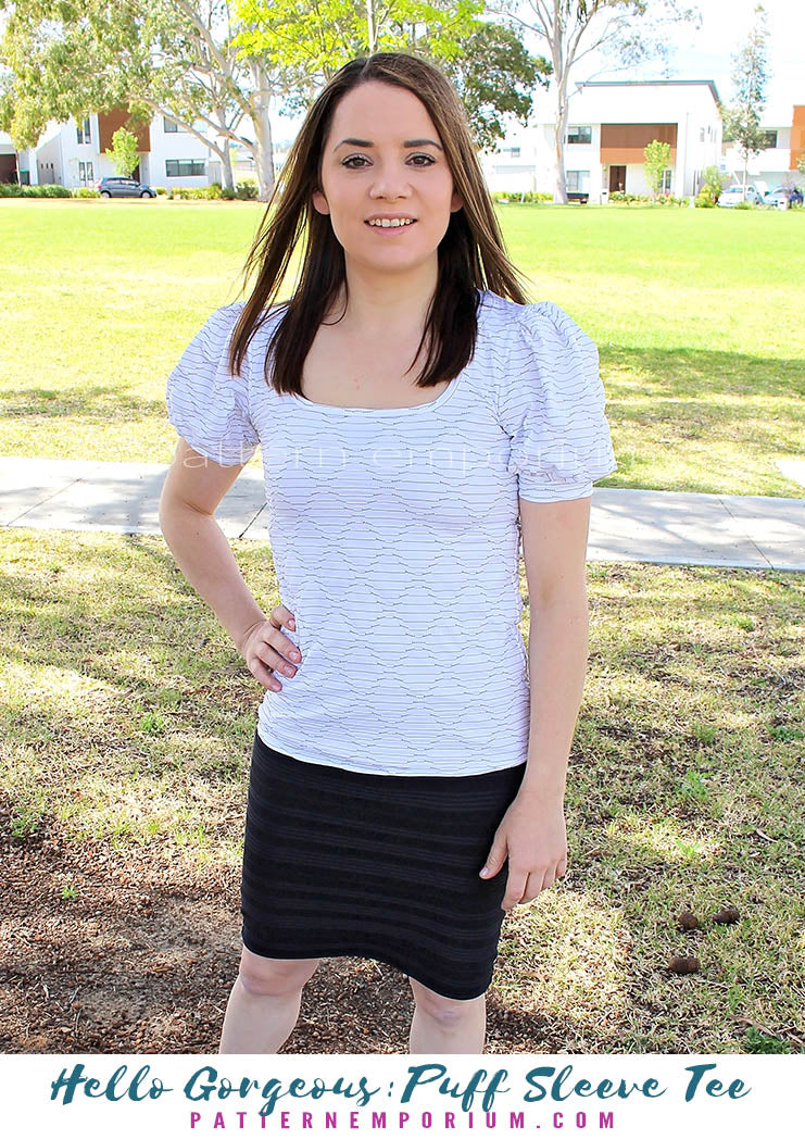 Hello Gorgeous | Puff Sleeve T-shirt PDF Sewing Pattern - Image 56