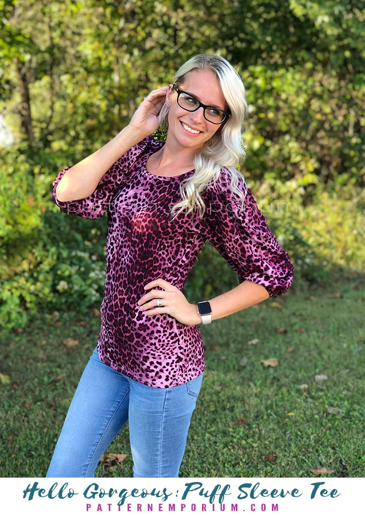 Hello Gorgeous | Puff Sleeve T-shirt PDF Sewing Pattern - Image 97