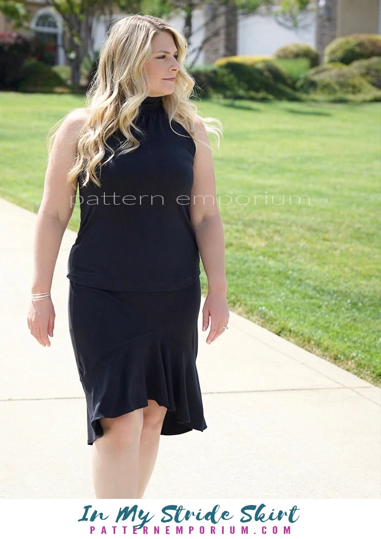 In My Stride | Flounce Pencil Skirt PDF Sewing Pattern - Image 41