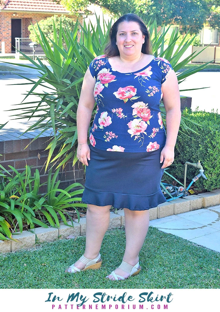 In My Stride | Flounce Pencil Skirt PDF Sewing Pattern - Image 66