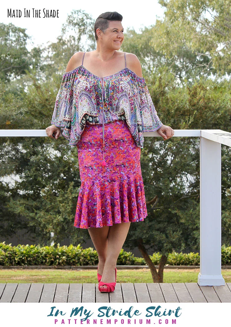 In My Stride | Flounce Pencil Skirt PDF Sewing Pattern - Image 7