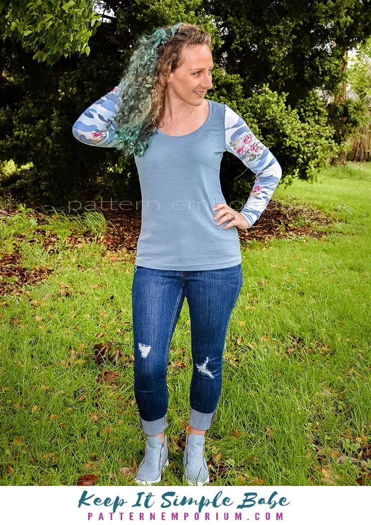 Keep It Simple | Semi Fitted T-shirt PDF Sewing Pattern - Image 21