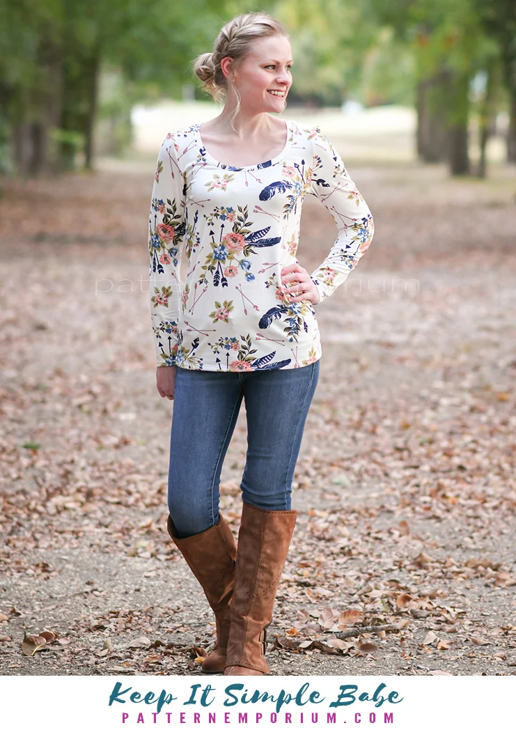 Keep It Simple | Semi Fitted T-shirt PDF Sewing Pattern - Image 45