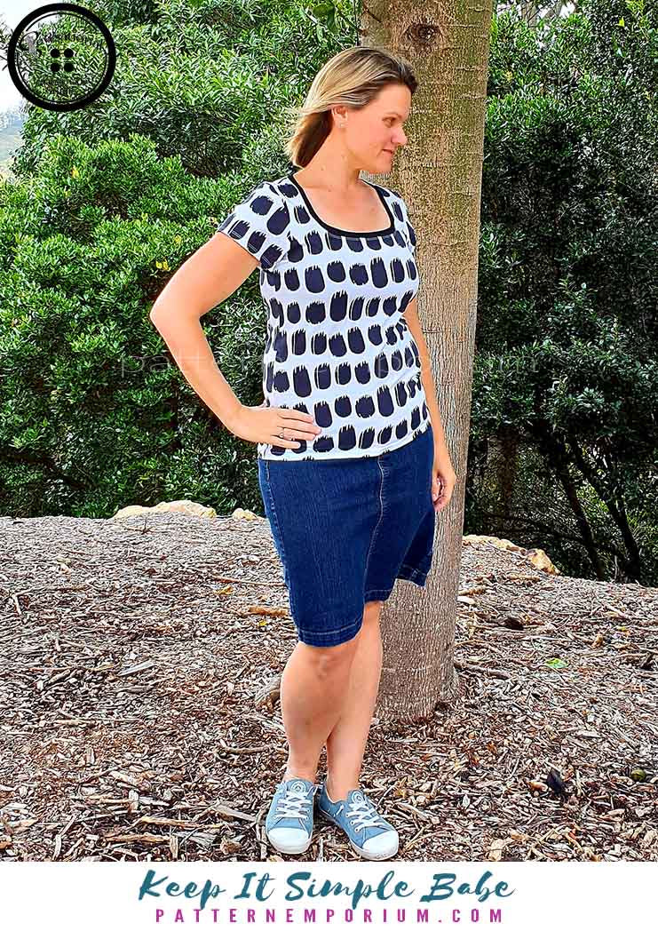 Keep It Simple | Semi Fitted T-shirt PDF Sewing Pattern - Image 51