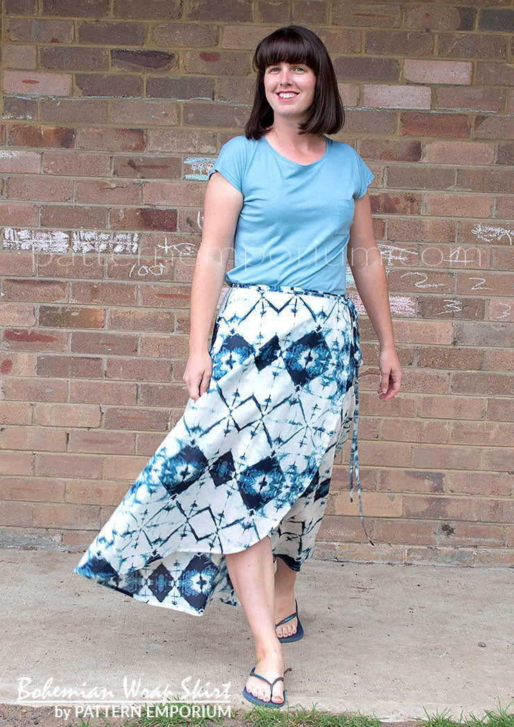 Bohemian Wrap Skirt | PDF Sewing Pattern - Image 11