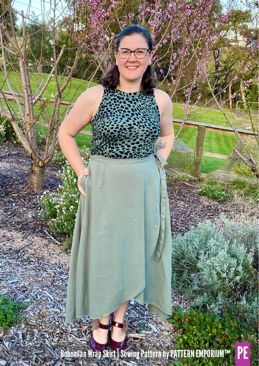 Bohemian Wrap Skirt | PDF Sewing Pattern - Image 20