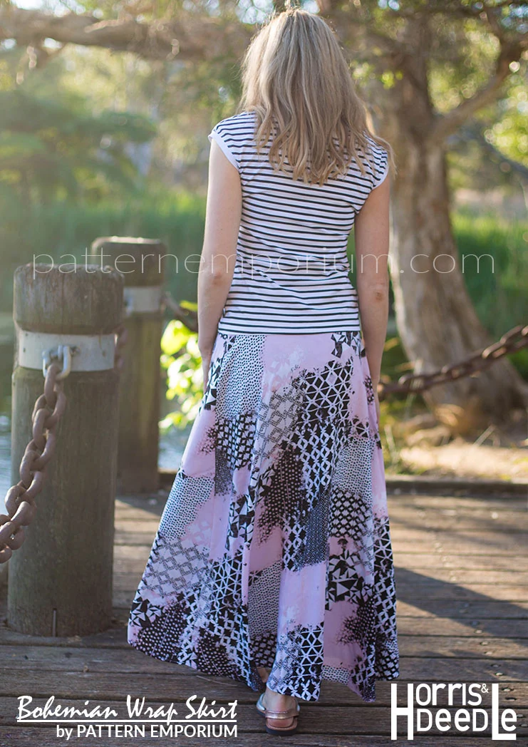 Bohemian Wrap Skirt | PDF Sewing Pattern - Image 26