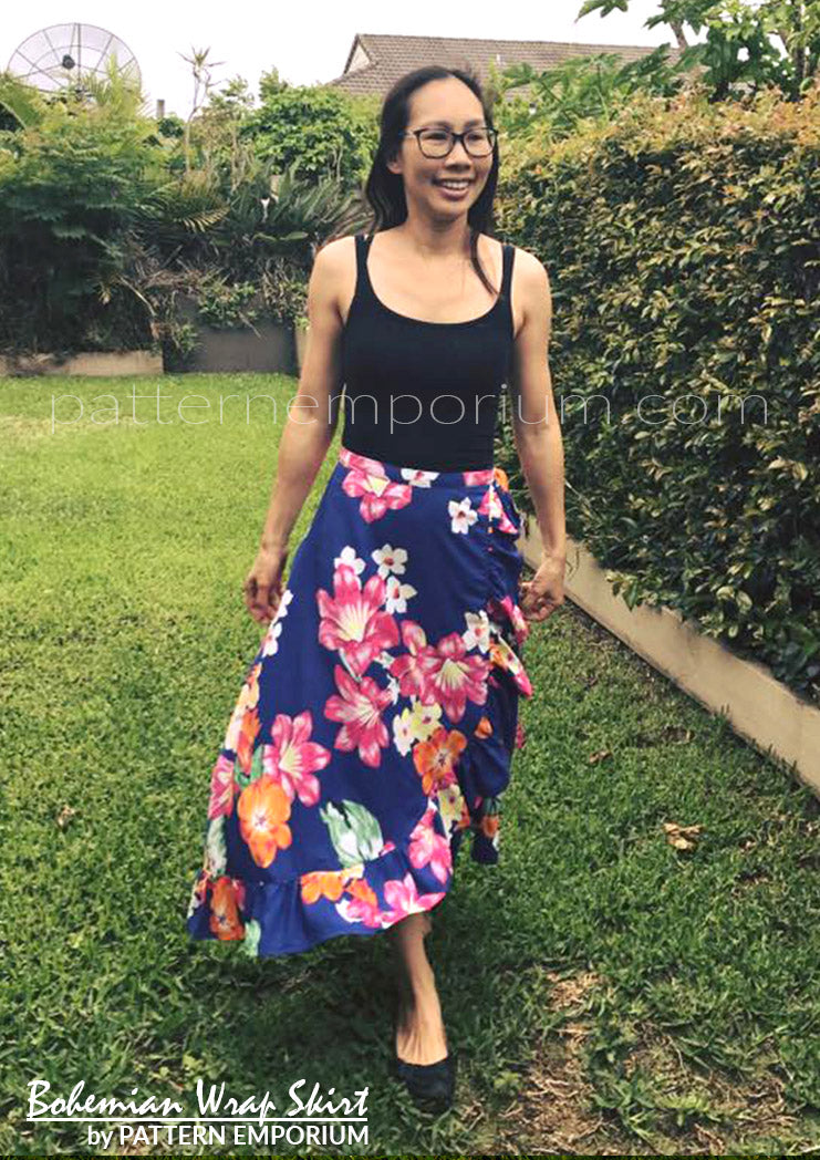 Bohemian Wrap Skirt | PDF Sewing Pattern - Image 29