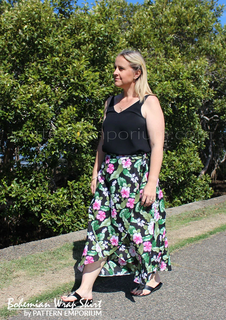 Bohemian Wrap Skirt | PDF Sewing Pattern - Image 37