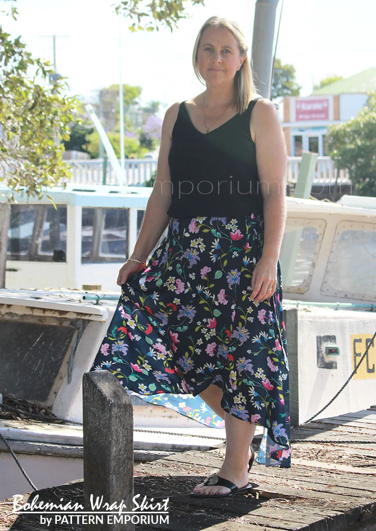Bohemian Wrap Skirt | PDF Sewing Pattern - Image 38